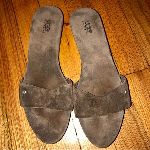 UGG Shoes - Ugg Brown suede wedge size 8. Boho/bohemian